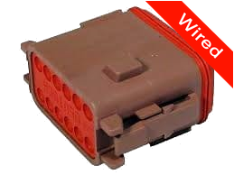 12 Pins Female connector with 10 cm wires | PRCW12-0018-B