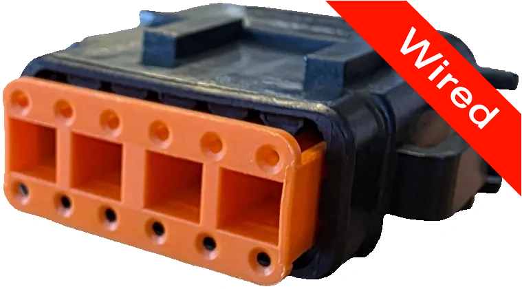12 Pins Female connector with 10 cm wires | PRCW12-0019-B