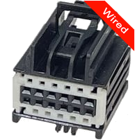 12 Pin Female connector with 10cm wires PRCW12-0020-B
