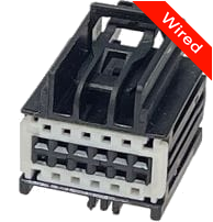 12 Pins Female connector with 10 cm wires | PRCW12-0020-B