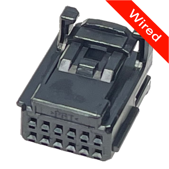 12 Pins Female connector with 10 cm wires | PRCW12-0021-B