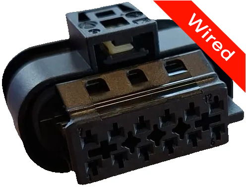 12 Pins Female connector with 10 cm wires | PRCW12-0022-B