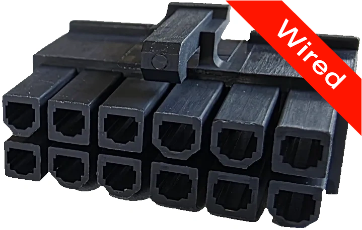 12 Pins Female connector with 10 cm wires | PRCW12-0025-B