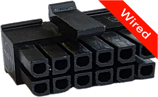 12 Pins Female connector with 10 cm wires | PRCW12-0026-B