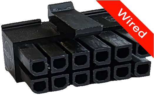 12 Pins Female connector with 10 cm wires | PRCW12-0026-B