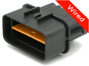 12 Pins Male connector with 10 cm wires | PRCW12-0028-A