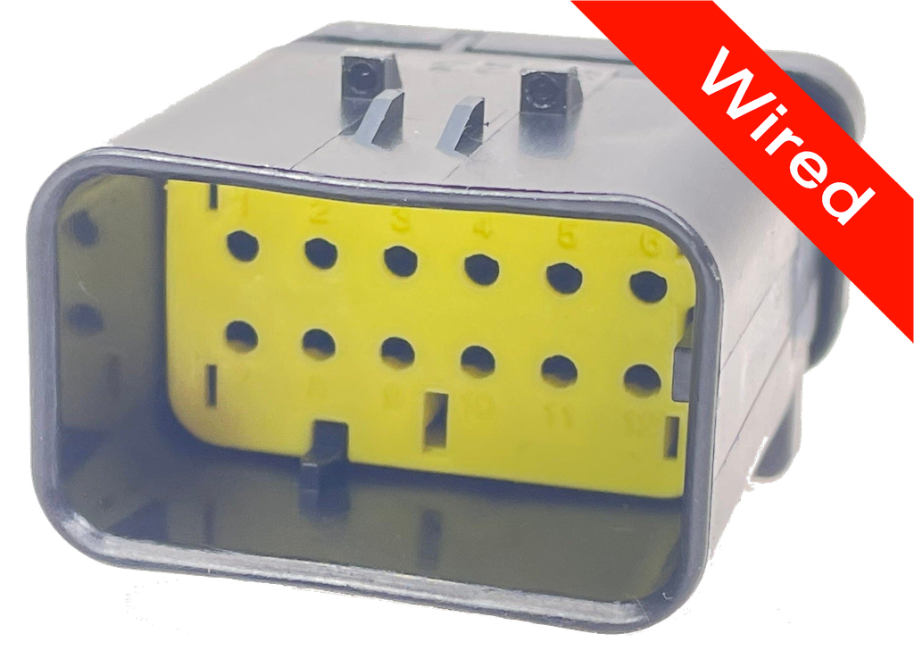 [PRCW12-0029-A] 12 Pin Male connector with 10cm wires | PRCW12-0029-A