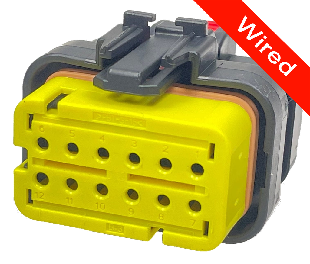 [PRCW12-0029-B] 12 Pin Female connector with 10cm wires | PRCW12-0029-B