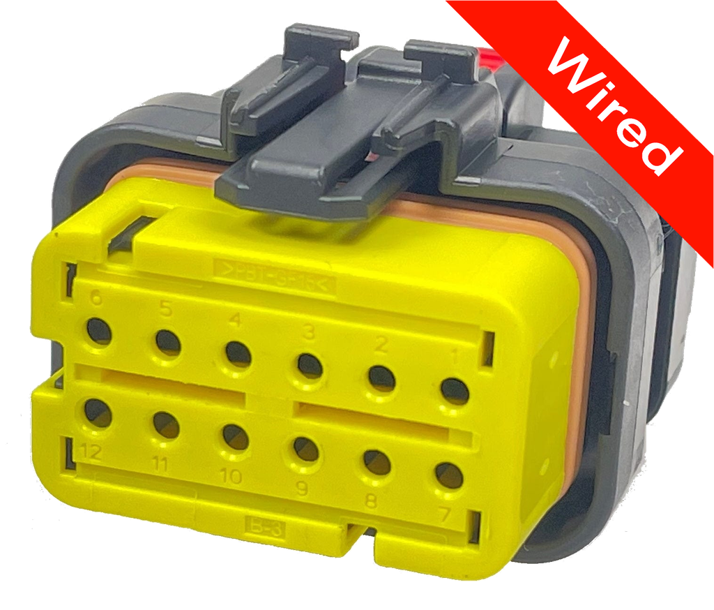 [PRCW12-0029-B] 12 Pin Female connector with 10cm wires PRCW12-0029-B