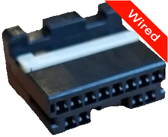 12 Pins Female connector with 10 cm wires | PRCW12-0033-B