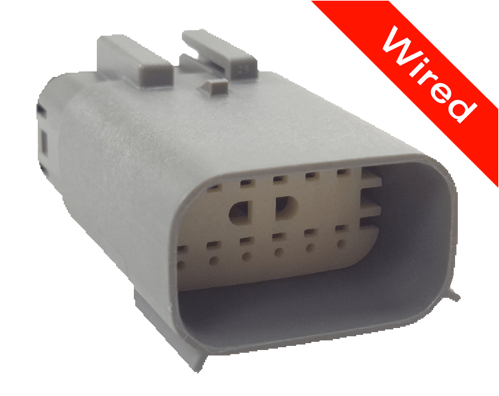 12 Pins Male connector with 10 cm wires | PRCW12-0034-A