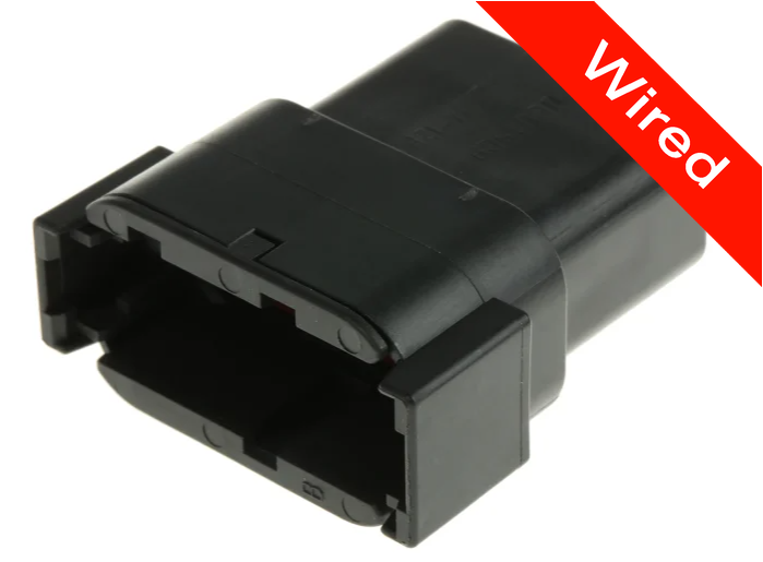 12 Pins Male connector with 10 cm wires | PRCW12-0036-A
