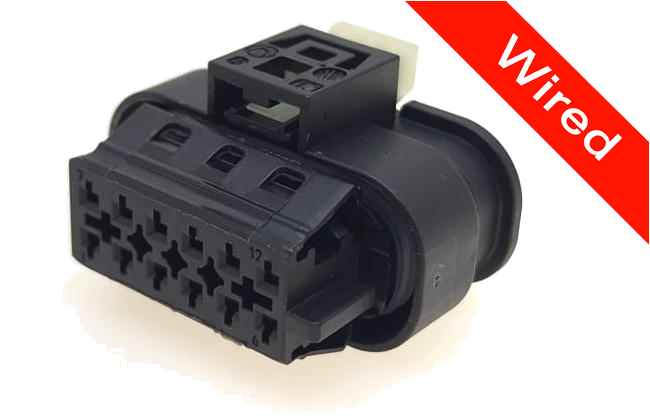 12 Pins Female connector with 10 cm wires | PRCW12-0038-B