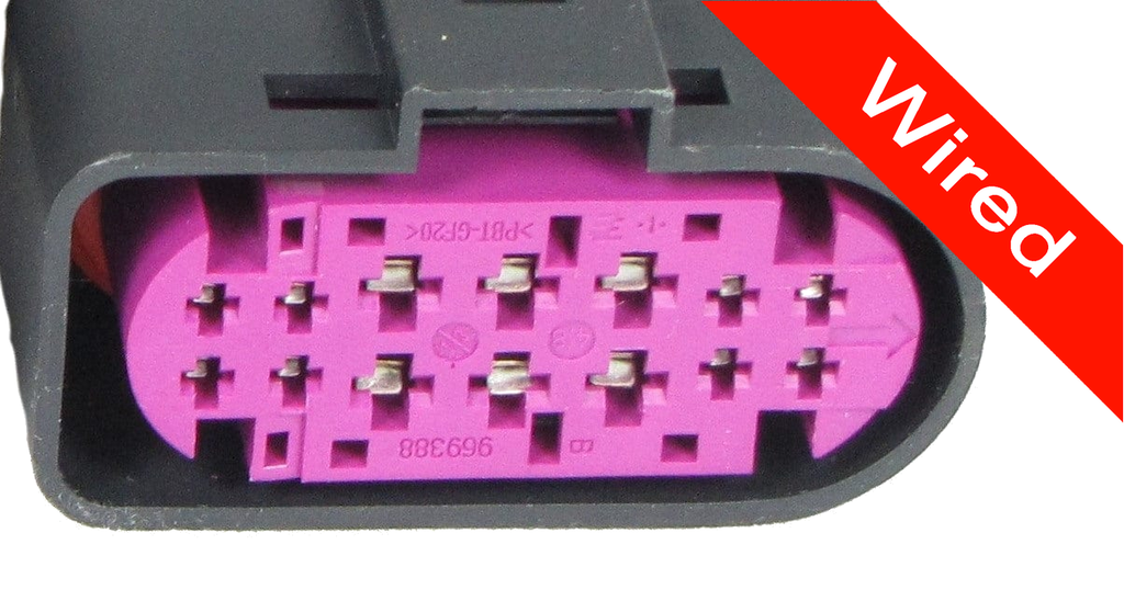 14 Pins Female connector with 10 cm wires | PRCW14-0003-B