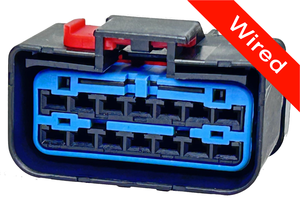 14 Pins Female connector with 10 cm wires | PRCW14-0004-B