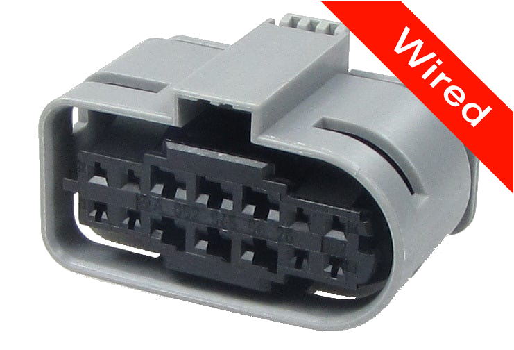 14 Pin Female connector with 10cm wires PRCW14-0006-B