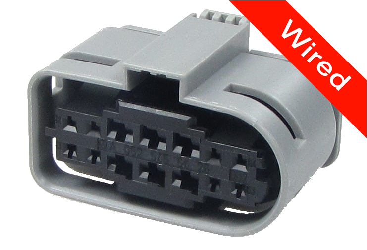 14 Pins Female connector with 10 cm wires | PRCW14-0006-B