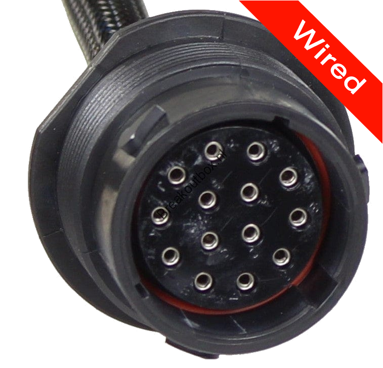 14 Pins Male connector with 10 cm wires | PRCW14-0007-A