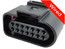 14 Pins Female connector with 10 cm wires | PRCW14-0008-B
