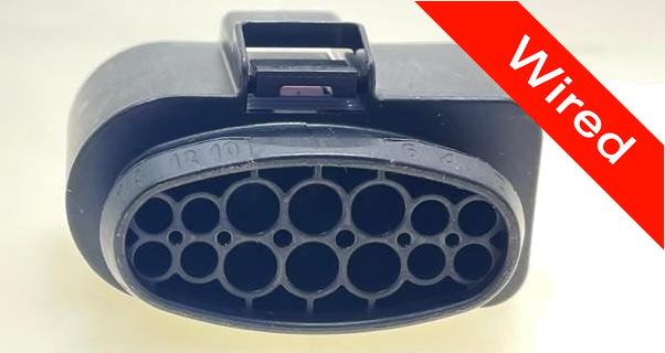 14 Pins Female connector with 10 cm wires | PRCW14-0020-B
