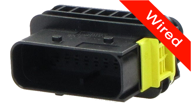 15 Pins Male connector with 10 cm wires | PRCW15-0002-A