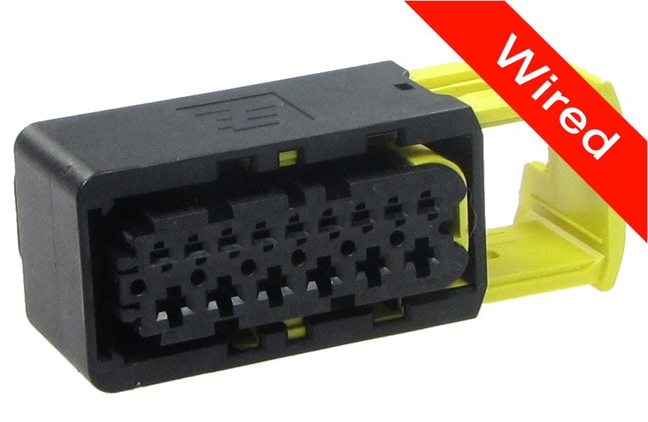 15 Pins Female connector with 10 cm wires | PRCW15-0002-B