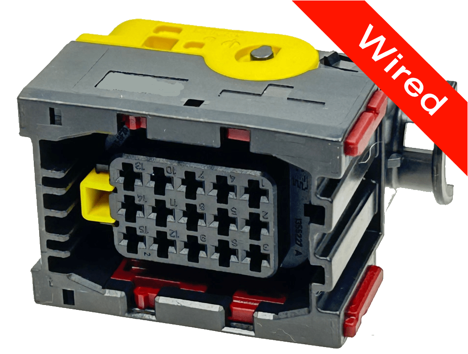 15 Pin Female connector with 10cm wires PRCW15-0003-B