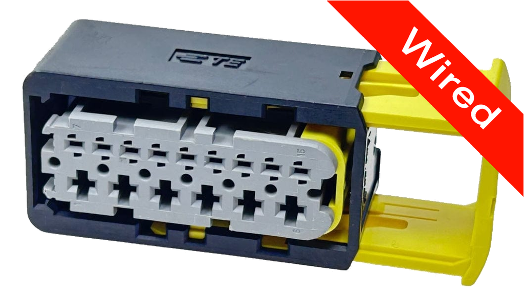 15 Pin Female connector with 10cm wires PRCW15-0005-B