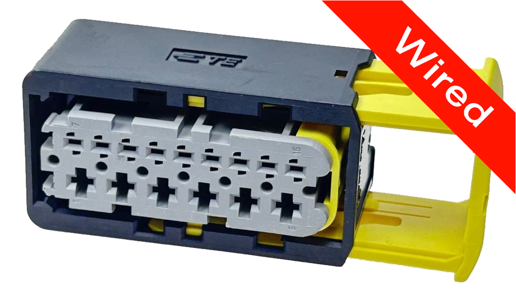 15 Pins Female connector with 10 cm wires | PRCW15-0005-B