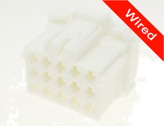 15 Pins Female connector with 10 cm wires | PRCW15-0008-B