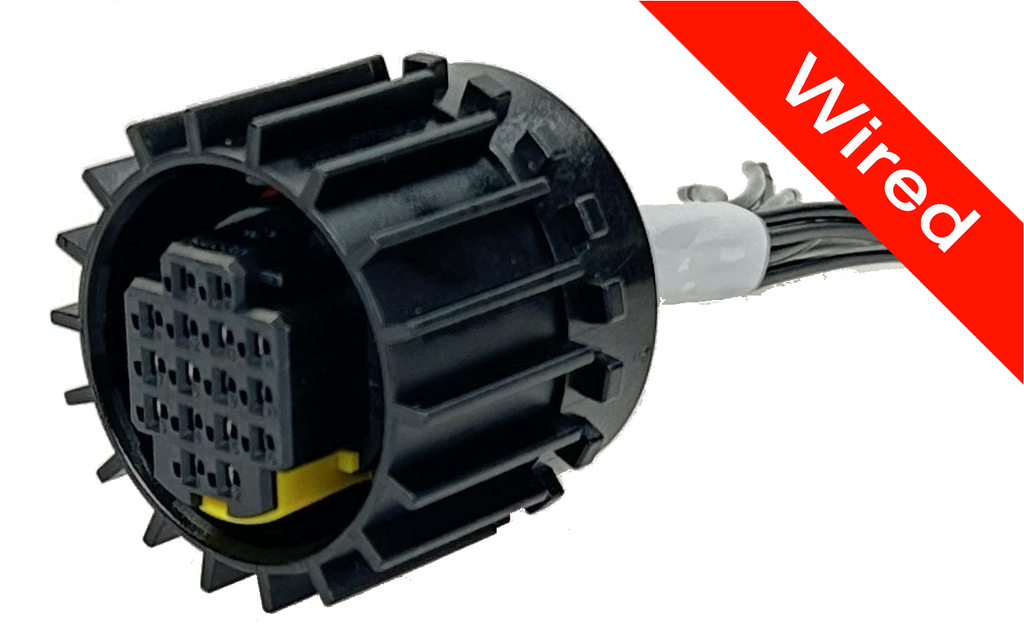 16 Pin Female connector with 10cm wires PRCW16-0001-B