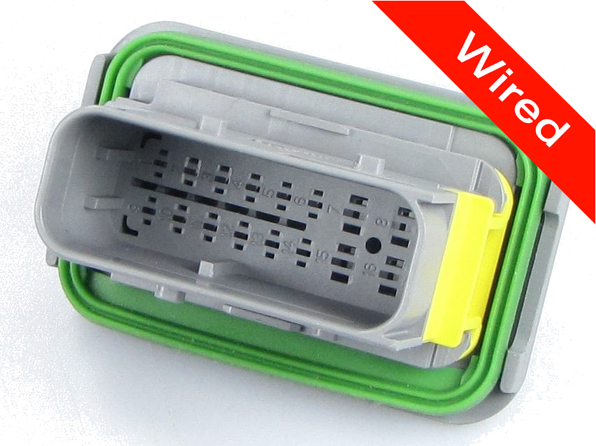 16 Pins Male connector with 10 cm wires | PRCW16-0004-A