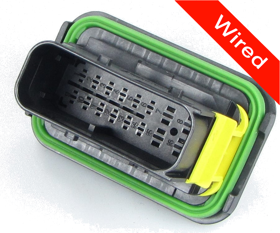 [PRCW16-0005-A] 16 Pin Male connector with 10cm wires PRCW16-0005-A