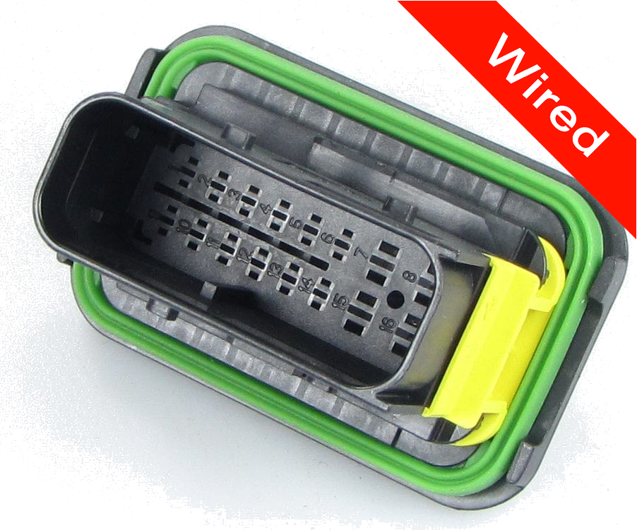 16 Pins Male connector with 10 cm wires | PRCW16-0005-A