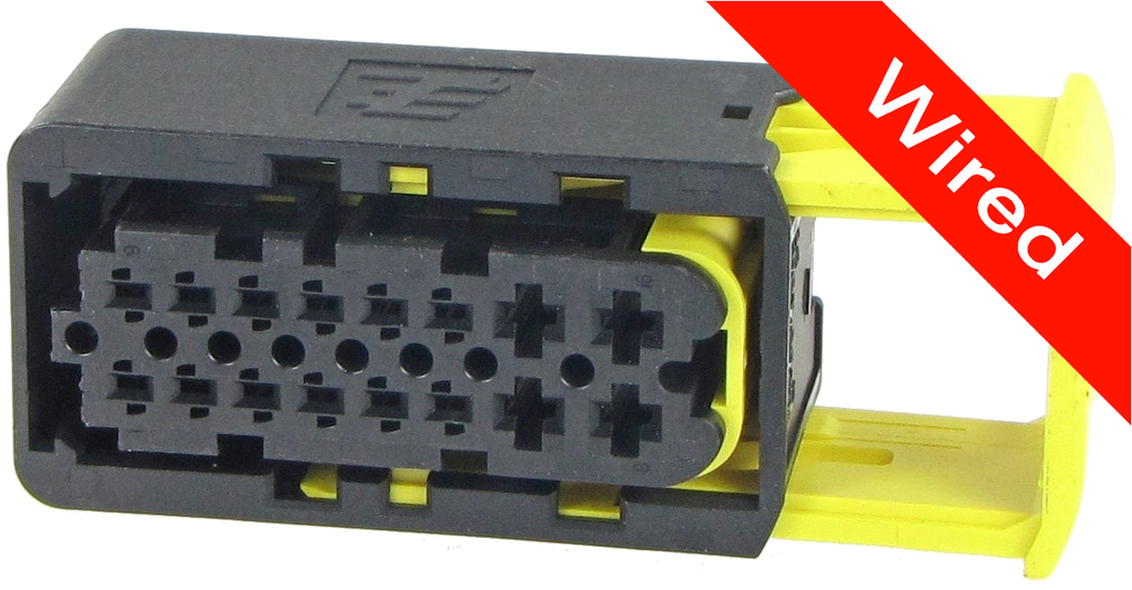 16 Pins Female connector with 10 cm wires | PRCW16-0005-B