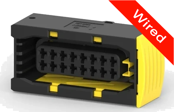 16 Pins Female connector with 10 cm wires | PRCW16-0007-B