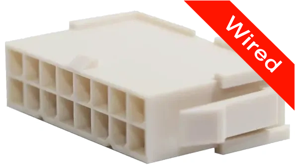 16 Pins Male connector with 10 cm wires | PRCW16-0013-A