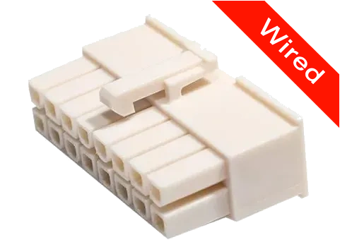 16 Pins Female connector with 10 cm wires | PRCW16-0013-B