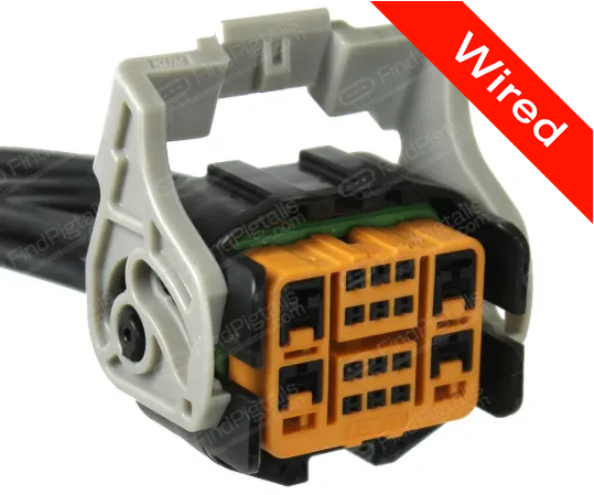 16 Pins Female connector with 10 cm wires | PRCW16-0014-B