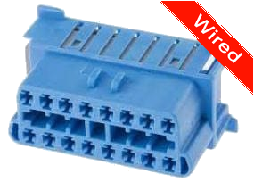 16 Pin Female connector with 10cm wires | PRCW16-0017-B