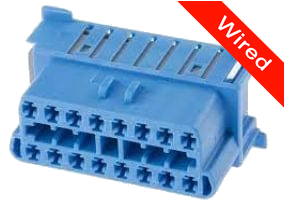 16 Pins Female connector with 10 cm wires | PRCW16-0017-B