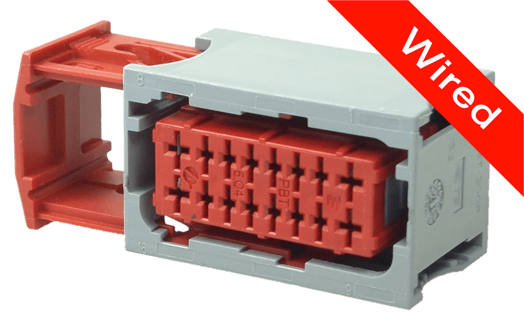 16 Pins Female connector with 10 cm wires | PRCW16-0020-B
