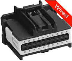 16 Pin Female connector with 10cm wires | PRCW16-0021-B