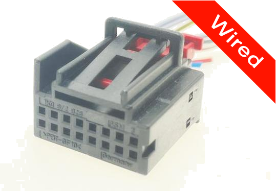 [PRCW16-0022-B] 16 Pin Female connector with 10cm wires | PRCW16-0022-B