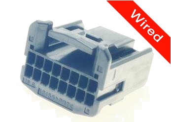 16 Pins Female connector with 10 cm wires | PRCW16-0025-B