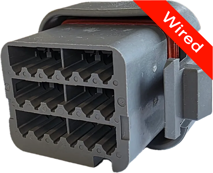[PRCW18-0006-B] 18 Pins Female connector with 10 cm wires | PRCW18-0006-B