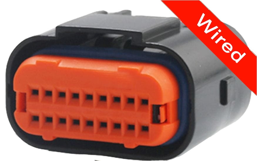 [PRCW18-0008-B] 18 Pin Female connector with 10cm wires | PRCW18-0008-B