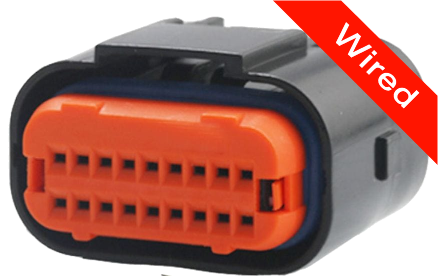 [PRCW18-0008-B] 18 Pin Female connector with 10cm wires | PRCW18-0008-B