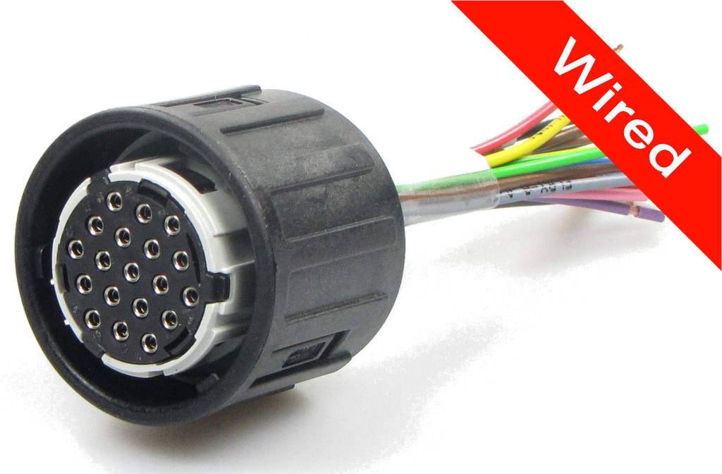 [PRCW19-0001-B] 19 Pin Female connector with 10cm wires PRCW19-0001-B