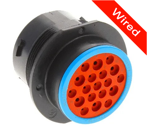 19 Pins Male connector with 10 cm wires | PRCW19-0003-A